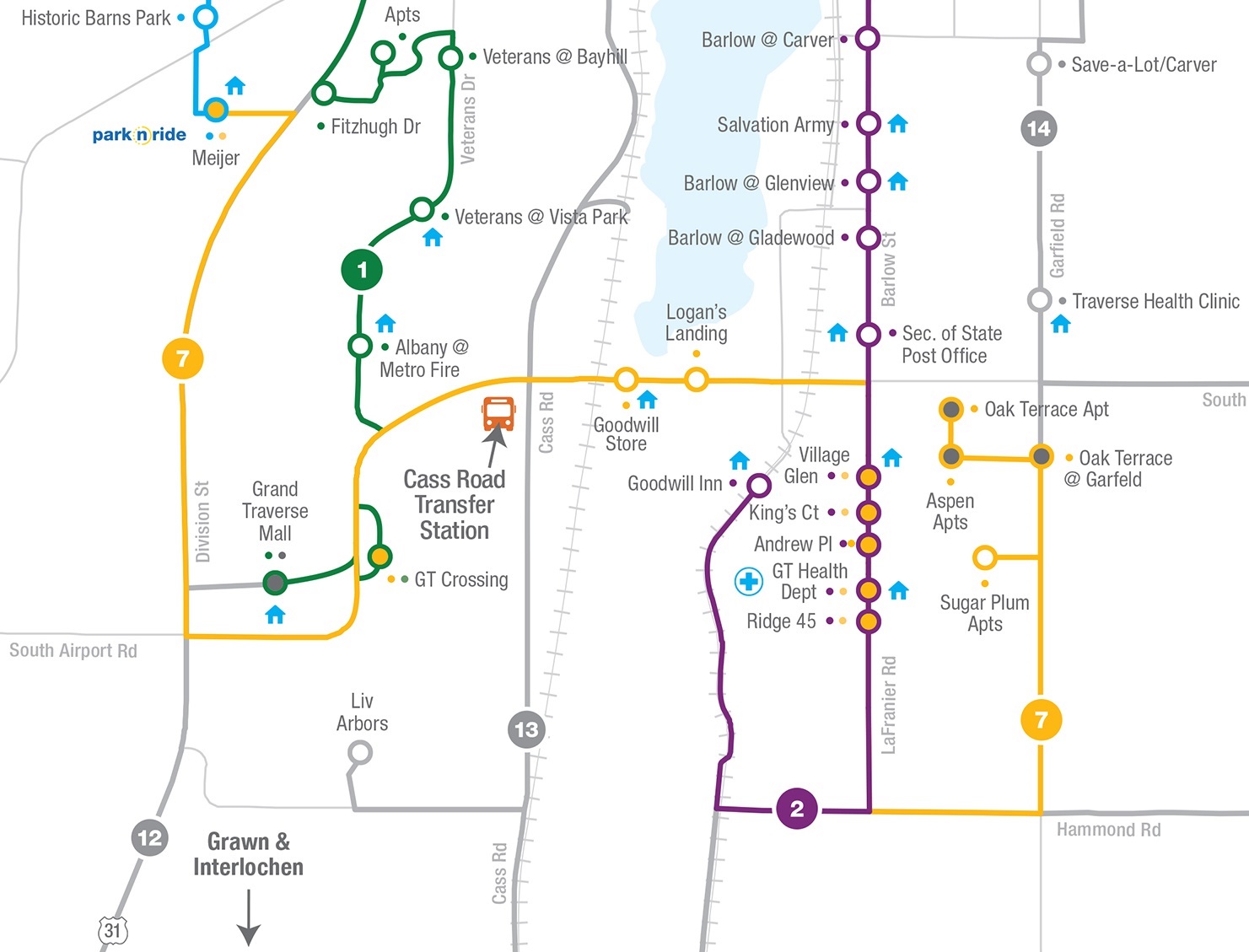 City Loops Bus Routes | BATA | Traverse City Transportation